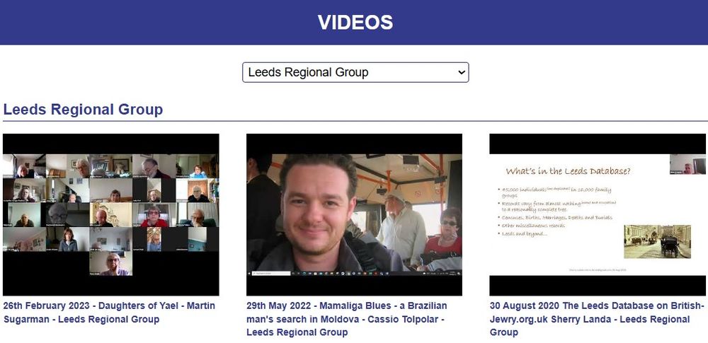 Leeds RG Videos (members only)