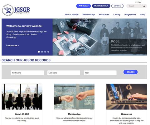 New JGSGB Website